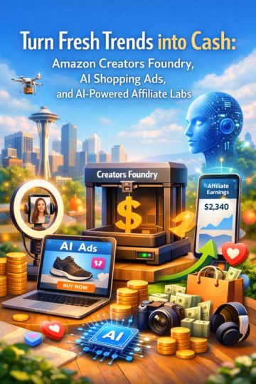 Turn Fresh Trends into Cash: Amazon Creators Foundry, AI Shopping Ads, and AI-Powered Affiliate Labs
