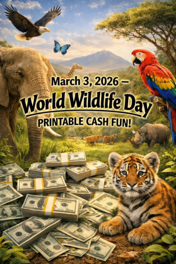 Printable Payday: World Wildlife Day