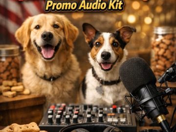 Go from  to  with a “National Dog Biscuit Day” Promo Audio Kit