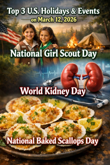 Top 3 U.S. Holidays & Events on March 12, 2026