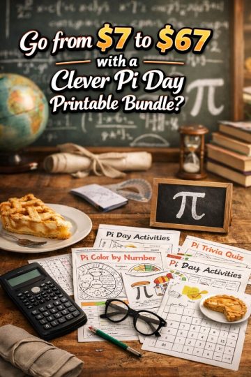 Go from  to  with a Clever Pi Day Printable Bundle?