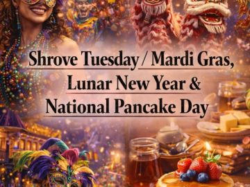 Shrove Tuesday / Mardi Gras, Lunar New Year & National Pancake Day