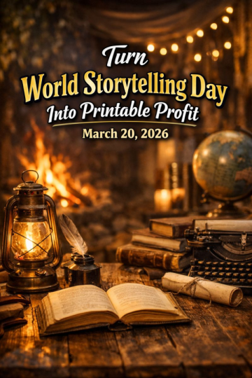 📖 Turn World Storytelling Day Into Printable Profit