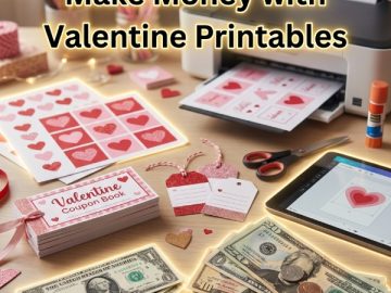 From  to  – Make Money with Valentine Printables