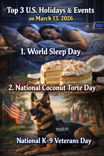 Top 3 U.S. Holidays & Events on March 13, 2026