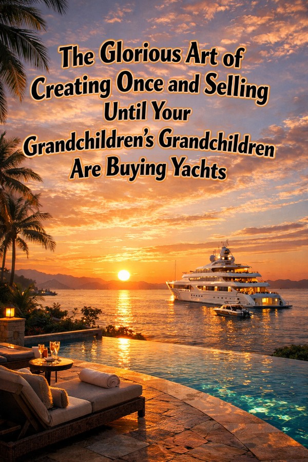 The Glorious Art of Creating Once and Selling Until Your Grandchildren’s Grandchildren Are Buying Yachts