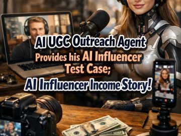 AI UGC Outreach Agent, AI Influencer Test Case, AI Influencer Income Story