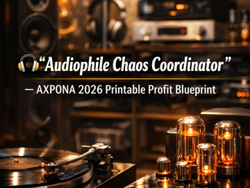 🎧 “Audiophile Chaos Coordinator” – AXPONA 2026 Printable Profit Blueprint