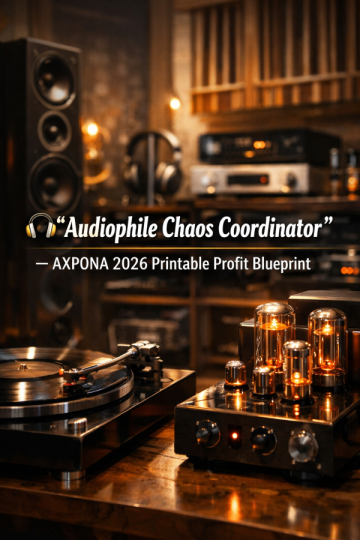 🎧 “Audiophile Chaos Coordinator” – AXPONA 2026 Printable Profit Blueprint
