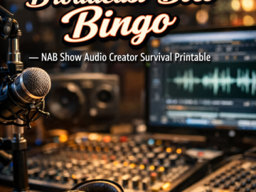 📻 “Broadcast Boss Bingo” – NAB Show Audio Creator Survival Printable