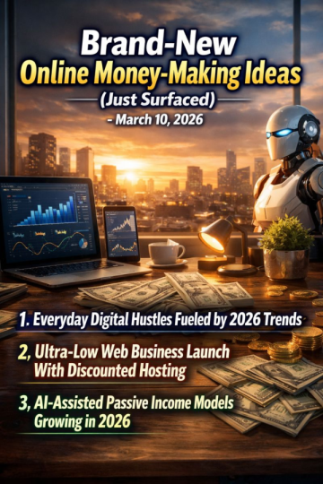 🚨 Brand‑New Online Money‑Making Ideas (Just Surfaced)
