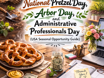 How to Make Money From National Pretzel Day, Arbor Day, and Administrative Professionals Day (USA Seasonal Opportunity Guide)