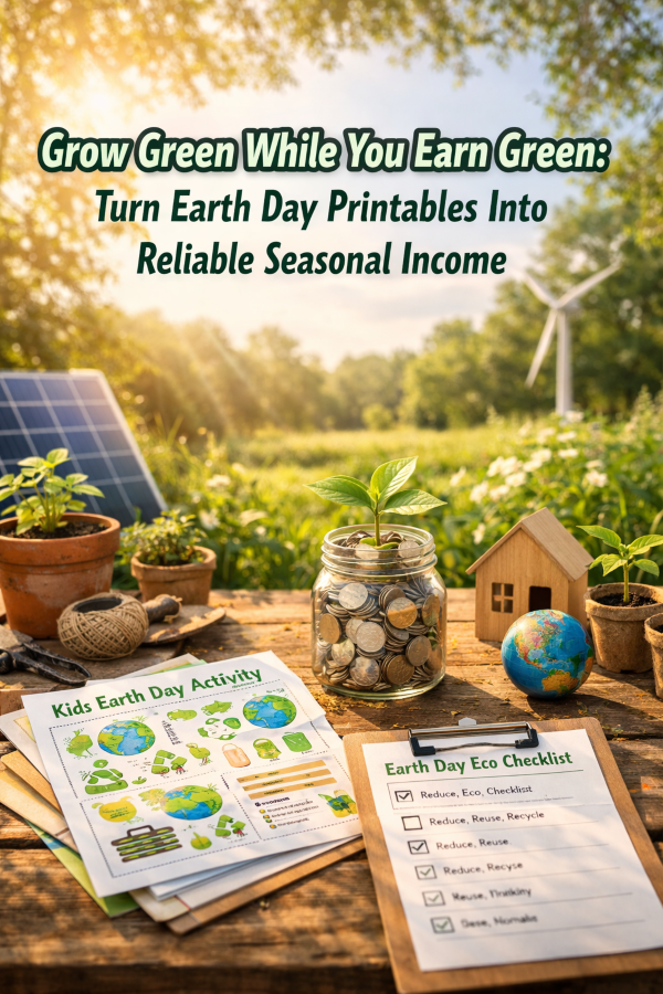 Grow Green While You Earn Green: Turn Earth Day Printables Into Reliable Seasonal Income
