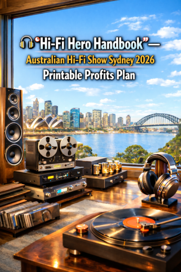 🎧 “Hi‑Fi Hero Handbook” – Australian Hi‑Fi Show Sydney 2026 Printable Profits Plan