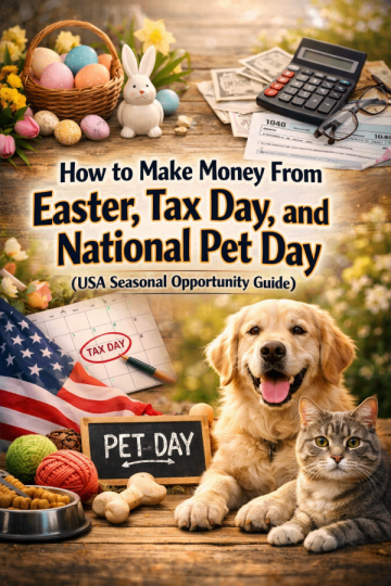 How to Make Money From Easter, Tax Day, and National Pet Day (USA Seasonal Opportunity Guide)