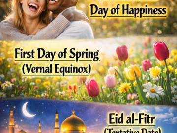 Top 3 U.S. Holidays & Events on March 20, 2026