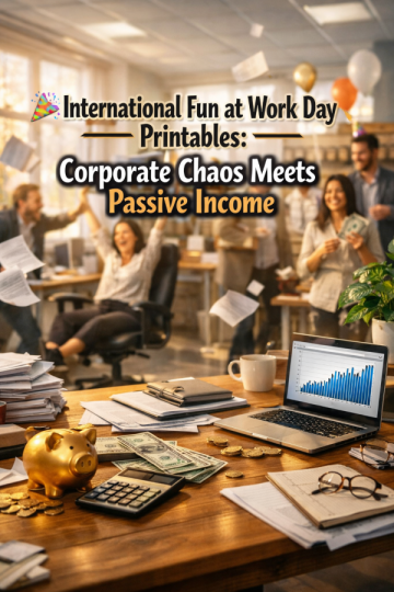 🎉 International Fun at Work Day Printables: Corporate Chaos Meets Passive Income