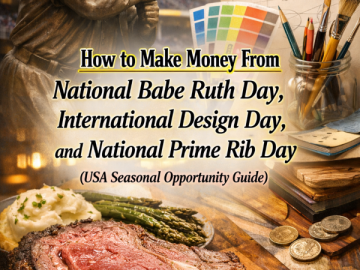 How to Make Money From National Babe Ruth Day, International Design Day, and National Prime Rib Day (USA Seasonal Opportunity Guide)