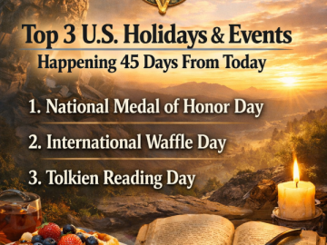 Top 3 U.S. Holidays & Events Happening 45 Days From Today