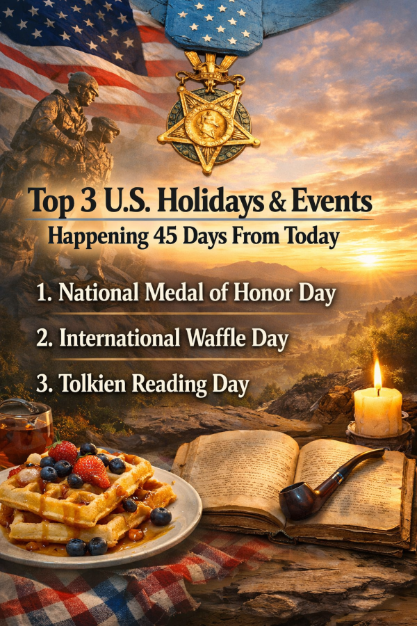 Top 3 U.S. Holidays & Events Happening 45 Days From Today