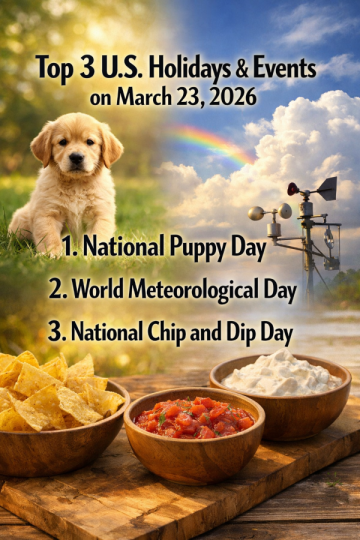 Top 3 U.S. Holidays & Events on March 23, 2026