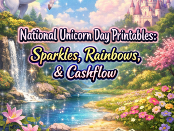 🦄 National Unicorn Day Printables: Sparkles, Rainbows, & Cashflow