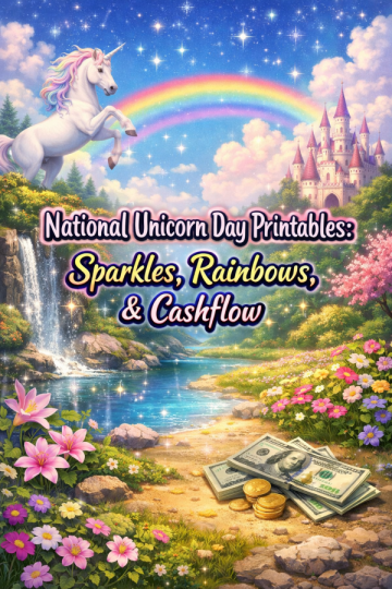 🦄 National Unicorn Day Printables: Sparkles, Rainbows, & Cashflow