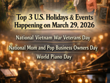 Top 3 U.S. Holidays & Events Happening on March 29, 2026