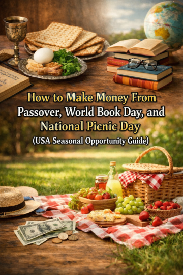 How to Make Money From Passover, World Book Day, and National Picnic Day (USA Seasonal Opportunity Guide)