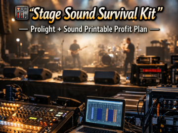 🎛️ “Stage Sound Survival Kit” – Prolight + Sound Printable Profit Plan