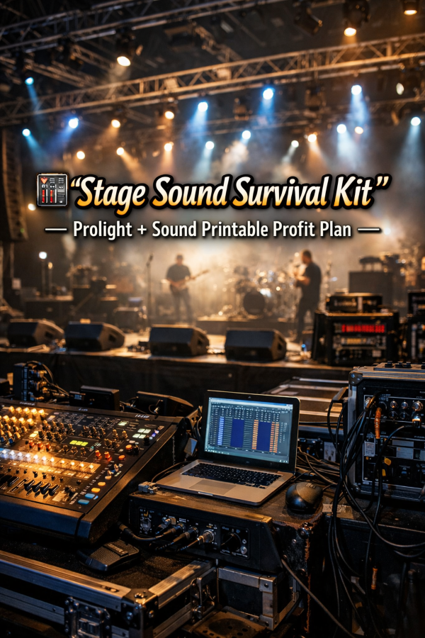 🎛️ “Stage Sound Survival Kit” – Prolight + Sound Printable Profit Plan