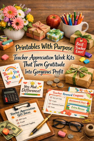 Printables With Purpose: Teacher Appreciation Week Kits That Turn Gratitude Into Gorgeous Profit