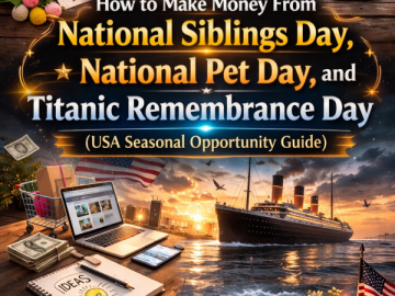How to Make Money From National Siblings Day, National Pet Day, and Titanic Remembrance Day (USA Seasonal Opportunity Guide)