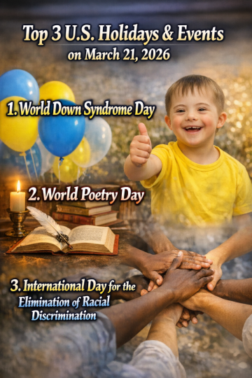 Top 3 U.S. Holidays & Events on March 21, 2026