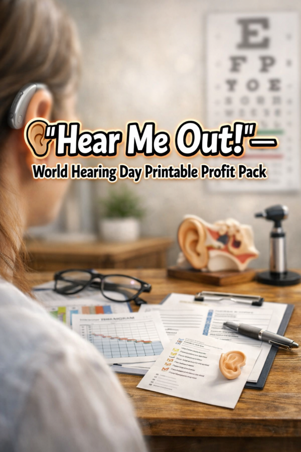 👂 “Hear Me Out!” – World Hearing Day Printable Profit Pack