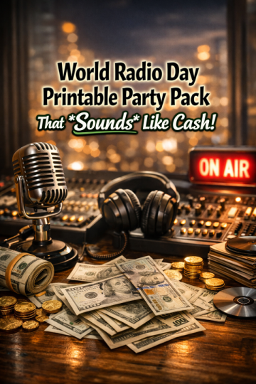 World Radio Day Printable Party Pack That *Sounds* Like Cash!