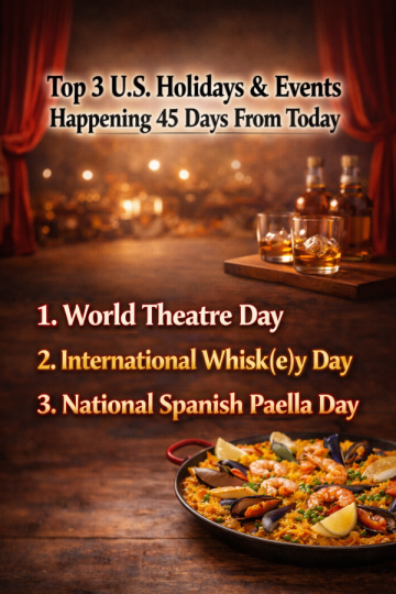 Top 3 U.S. Holidays & Events Happening 45 Days From Today (March 27, 2026)