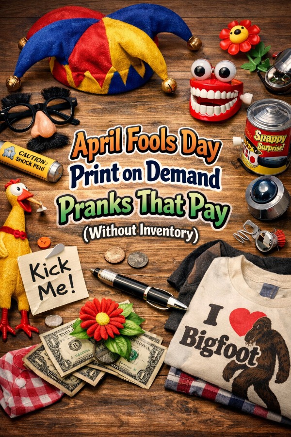 April Fools Day Print on Demand – Pranks That Pay (Without Touching a Single T-Shirt)