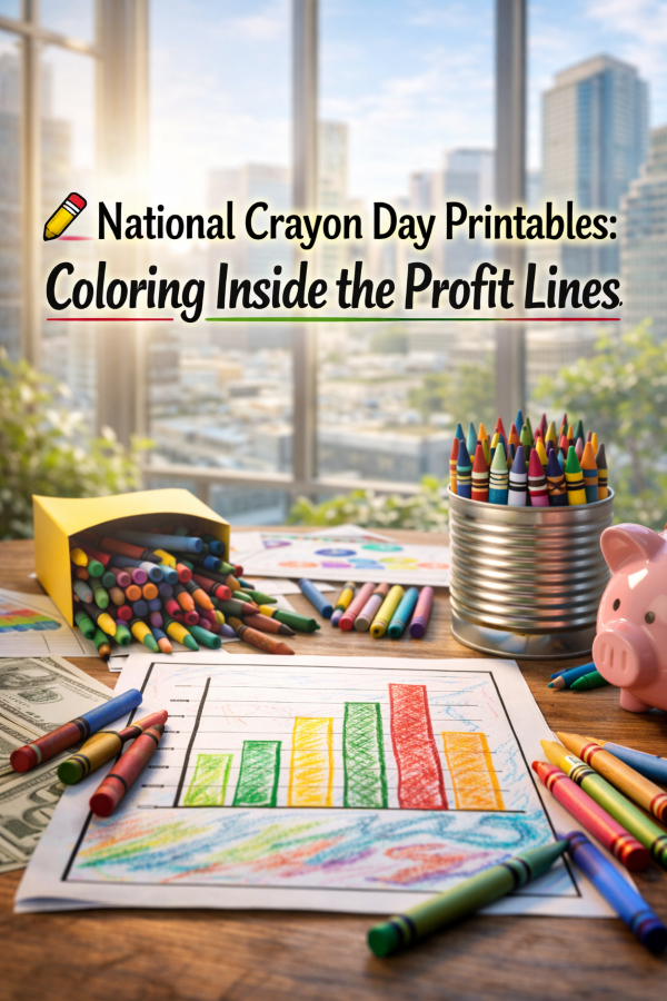 🖍️ National Crayon Day Printables: Coloring Inside the Profit Lines