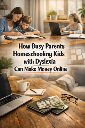 How Busy Parents Homeschooling Kids with Dyslexia Can Make Money Online