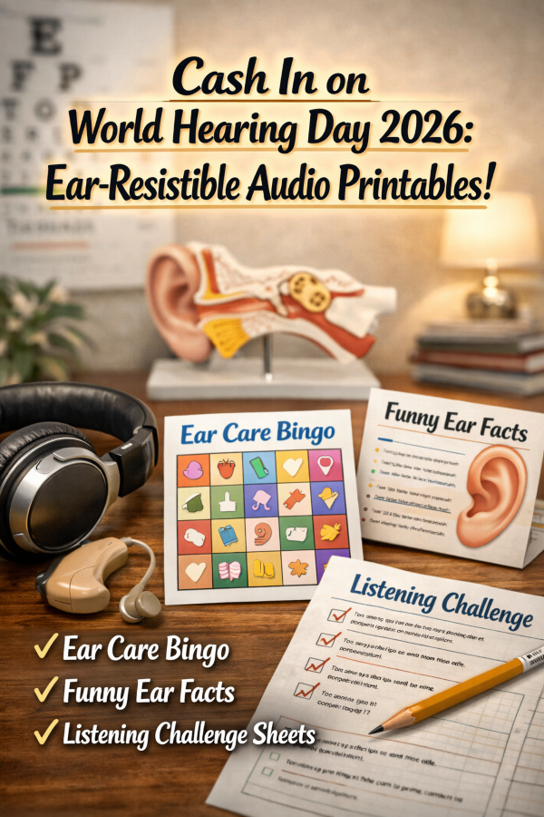 Cash In on World Hearing Day 2026: Ear‑Resistible Audio Printables!