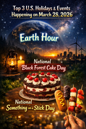 Top 3 U.S. Holidays & Events Happening on March 28, 2026