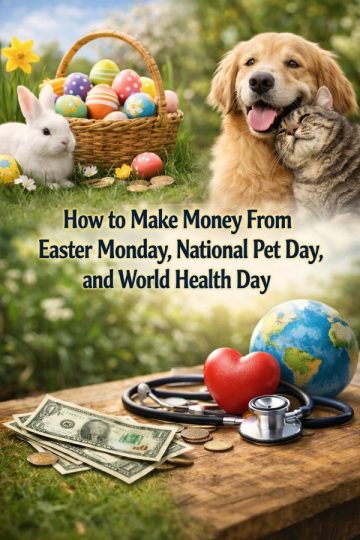 How to Make Money From Easter Monday, National Pet Day, and World Health Day