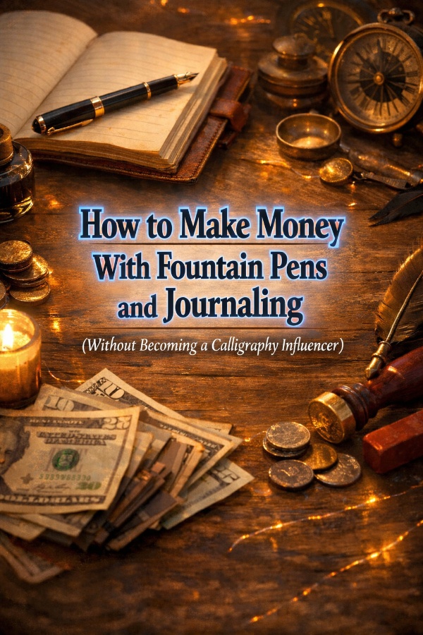 How to Make Money With Fountain Pens and Journaling (Without Becoming a Calligraphy Influencer)