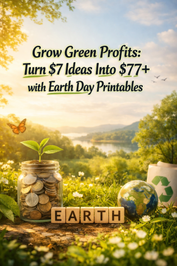 Grow Green Profits: Turn  Ideas Into + with Earth Day Printables