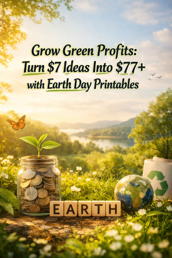 Grow Green Profits: Turn  Ideas Into + with Earth Day Printables