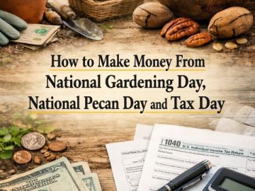How to Make Money From National Gardening Day, National Pecan Day and Tax Day
