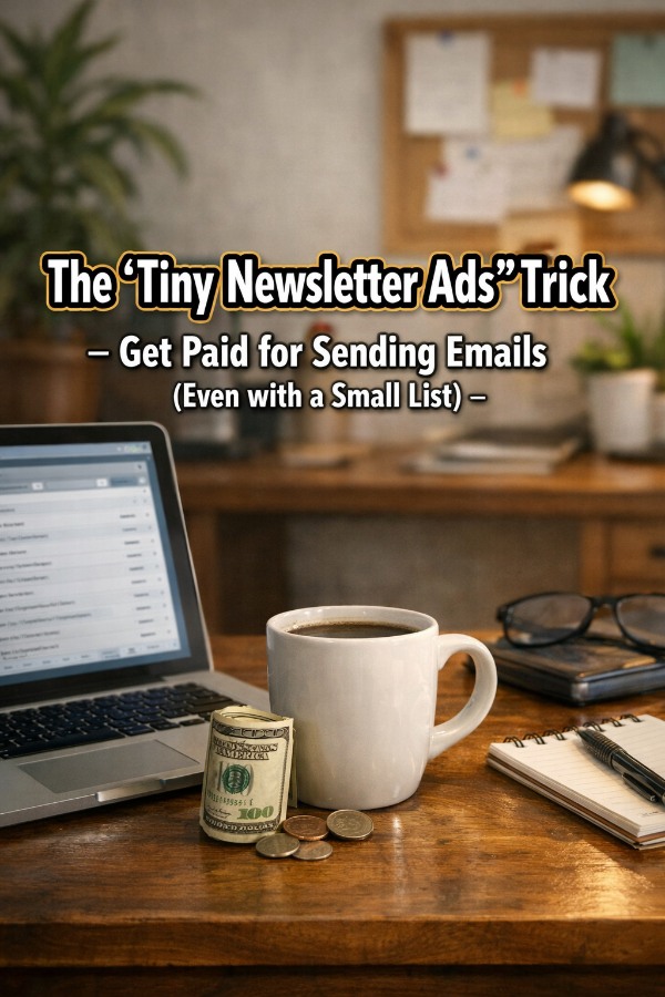 The “Tiny Newsletter Ads” Trick – Get Paid for Sending Emails (Even with a Small List)