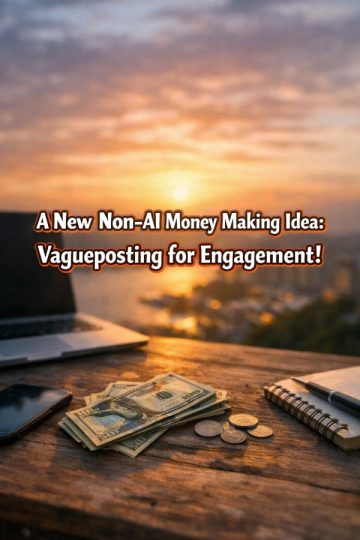 A New Non-AI Money Making Idea: Vagueposting for Engagement!