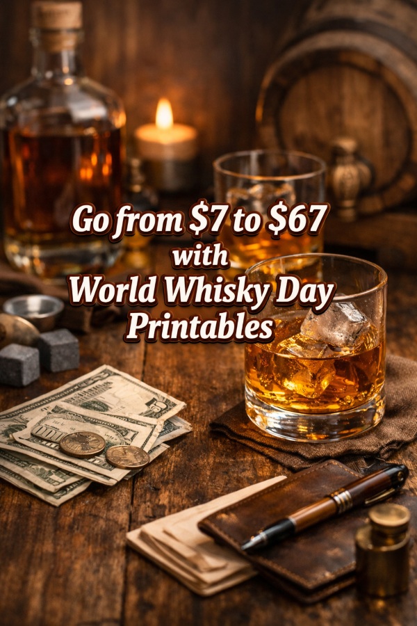 Go from  to  with World Whisky Day Printables